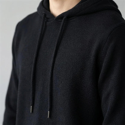 Strick Hoodie Herren | Feinstrick | Kordelzug | Regular Fit