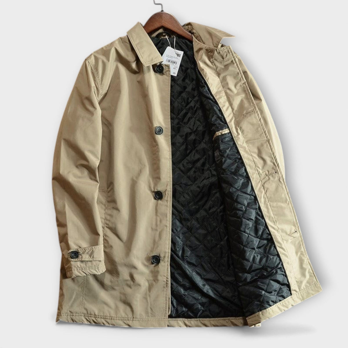 Kurzmantel Herren | Knopfleiste | Wetterfest | Gefüttert-Chaps Herrenmode