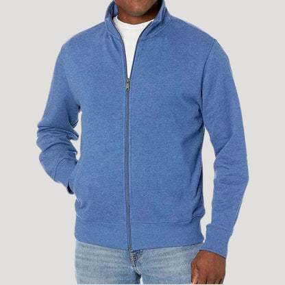 Zip-Jacke mit Stehkragen Herren | Durchgehender Reißverschluss | Seitentaschen | Leicht