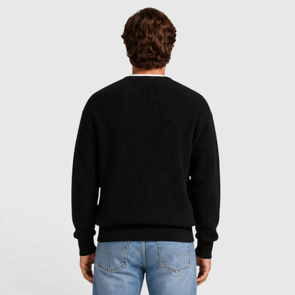 Strickjacke mit Reißverschluss Herren | Rundhals | Rippstrick | Taschen