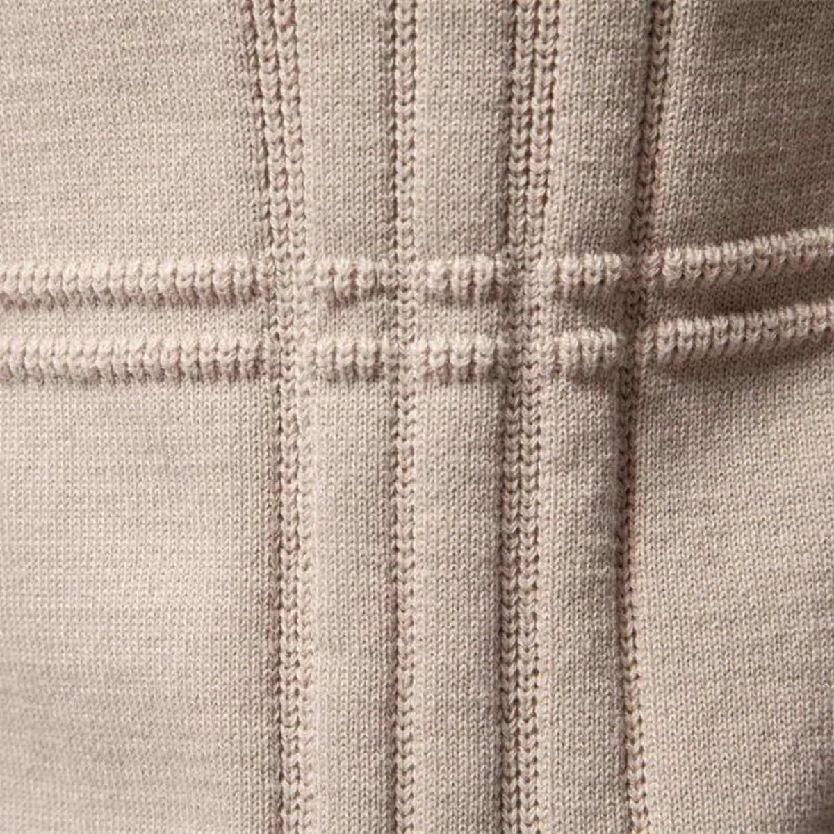 Strickpullover Herren | Rundhals | Rippenstruktur | Gerader Schnitt