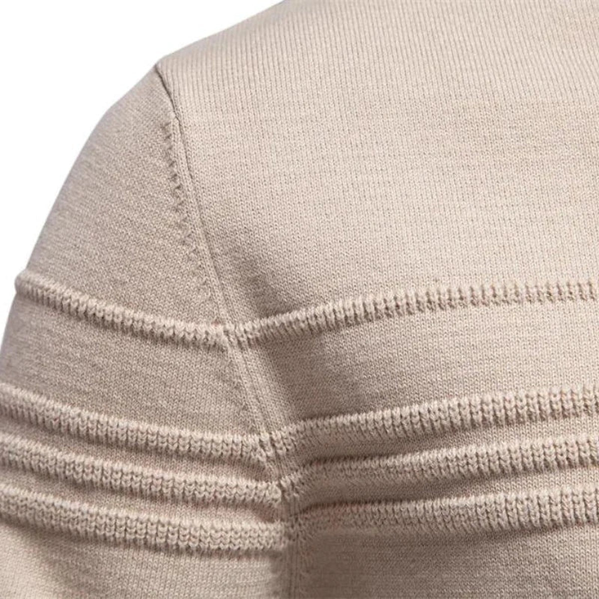 Strickpullover Herren | Rundhals | Rippenstruktur | Gerader Schnitt