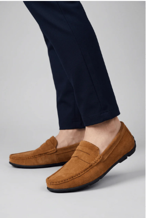 Loafer Herren | Penny Riegel | Flache Sohle | Zum Hineinschlüpfen-Chaps Herrenmode