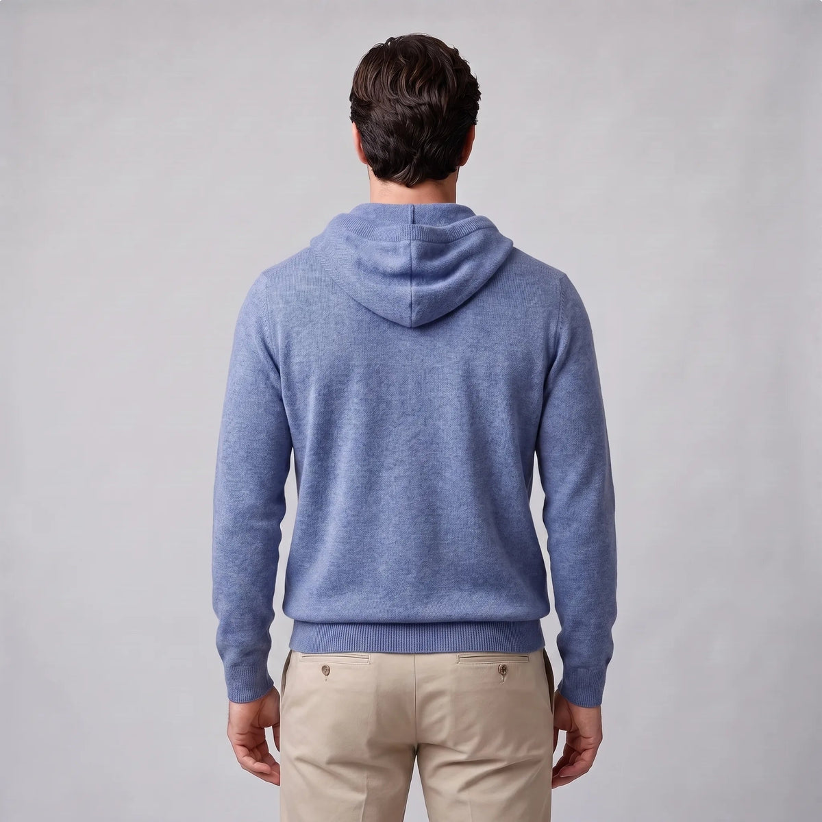 Strick Hoodie Herren | Feinstrick | Kordelzug | Regular Fit
