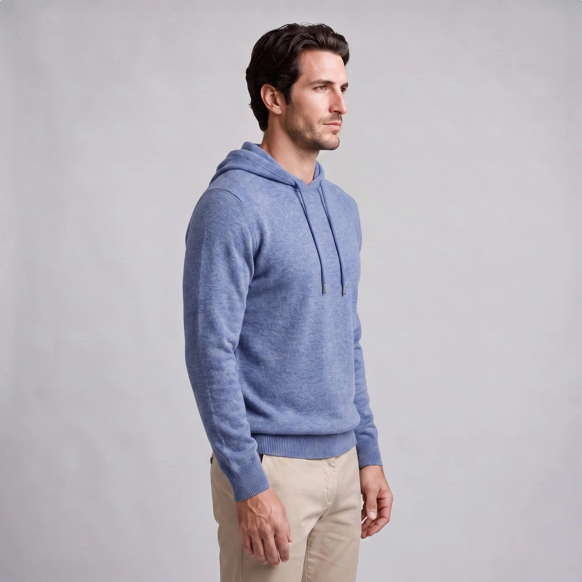 Strick Hoodie Herren | Feinstrick | Kordelzug | Regular Fit