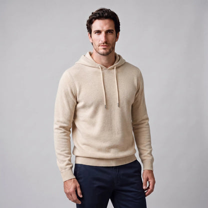 Strick Hoodie Herren | Feinstrick | Kordelzug | Regular Fit