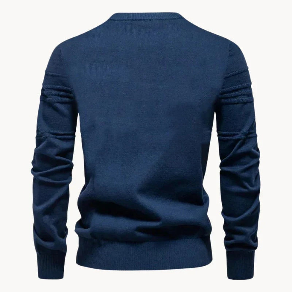 Strickpullover Herren | Rundhals | Rippenstruktur | Gerader Schnitt