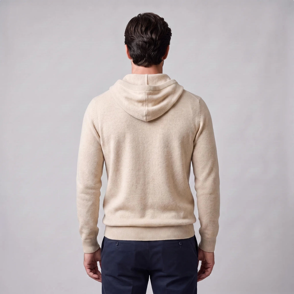 Strick Hoodie Herren | Feinstrick | Kordelzug | Regular Fit