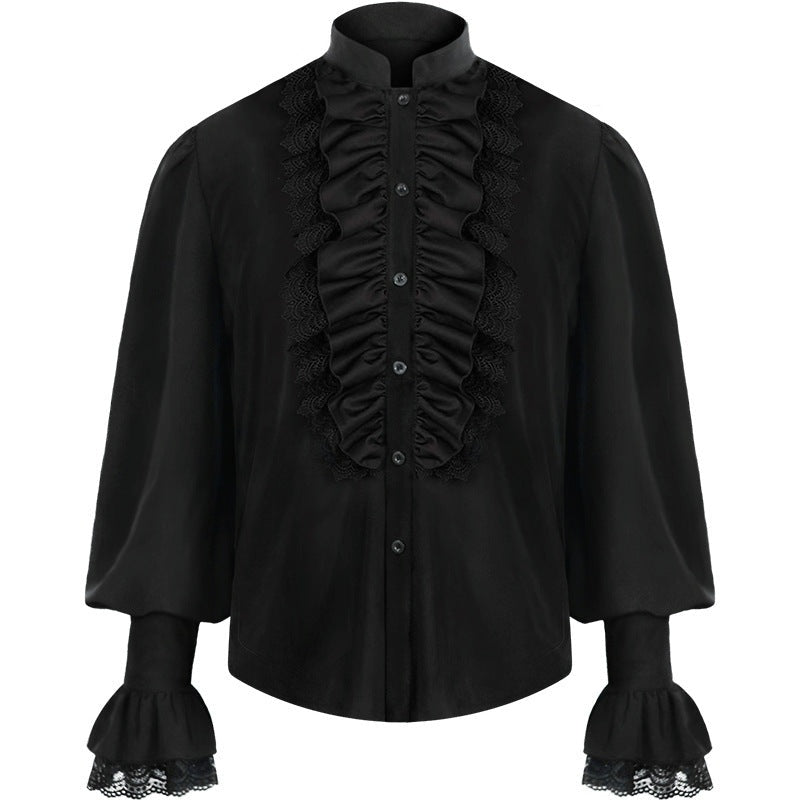 Rüschenhemd Herren | Vampir | Pirat | Jabot | Viktorianisch | 11 Stile-Chaps Herrenmode