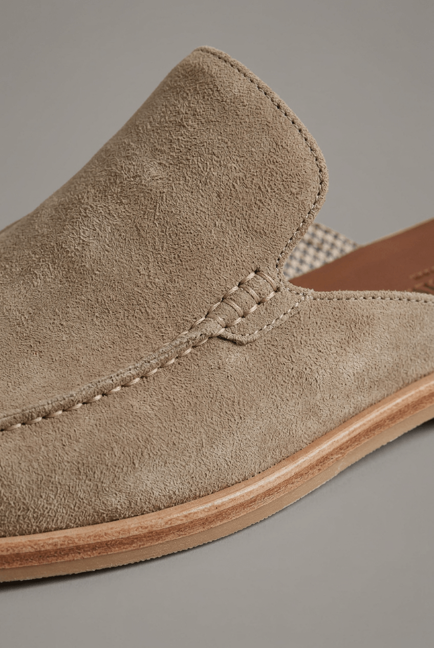 Pantoletten Herren | Offene Ferse | Leicht-Chaps Herrenmode