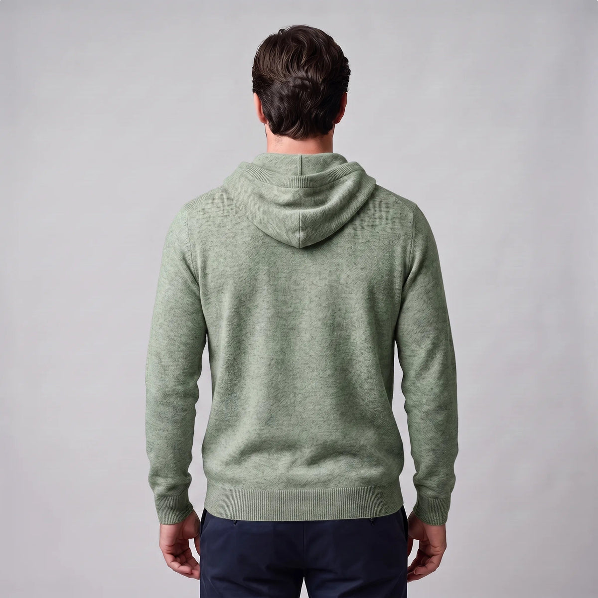 Strick Hoodie Herren | Feinstrick | Kordelzug | Regular Fit