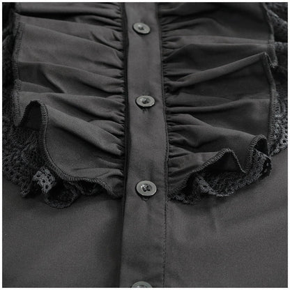 Rüschenhemd Herren | Vampir | Pirat | Jabot | Viktorianisch | 11 Stile-Chaps Herrenmode
