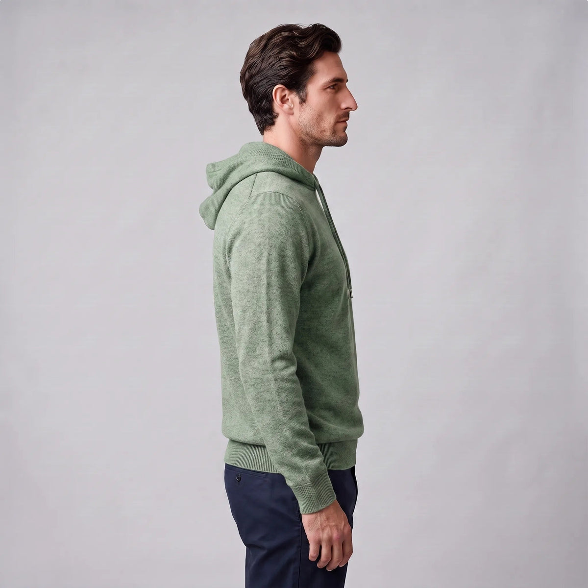 Strick Hoodie Herren | Feinstrick | Kordelzug | Regular Fit