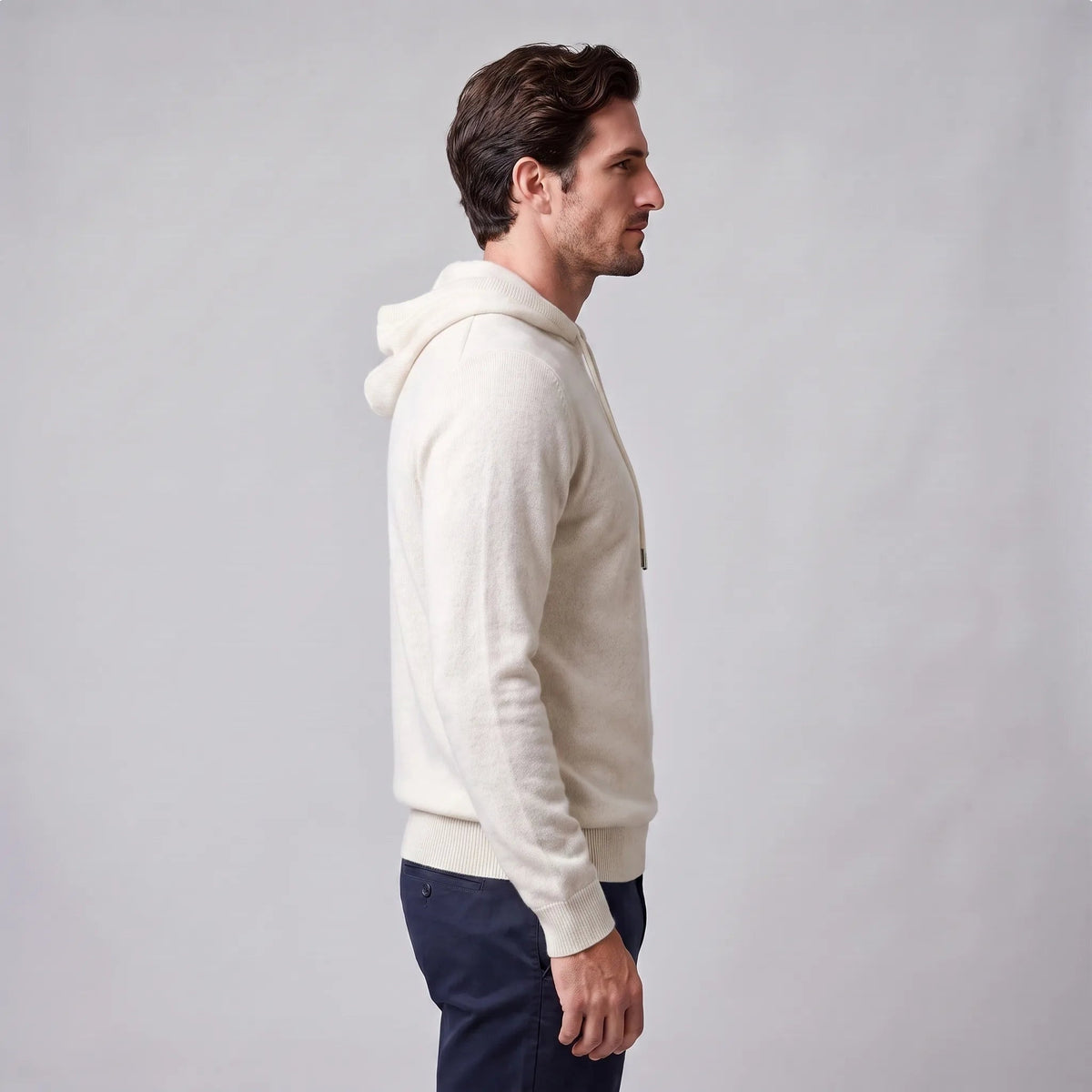 Strick Hoodie Herren | Feinstrick | Kordelzug | Regular Fit