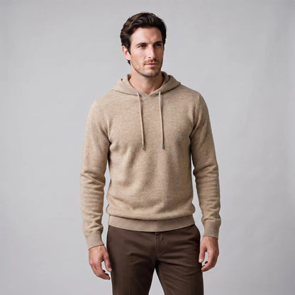 Strick Hoodie Herren | Feinstrick | Kordelzug | Regular Fit