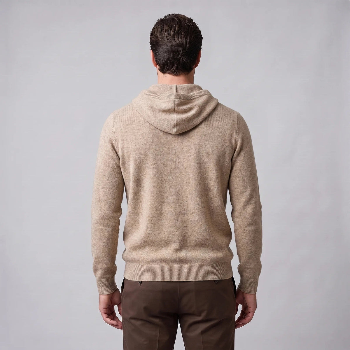 Strick Hoodie Herren | Feinstrick | Kordelzug | Regular Fit