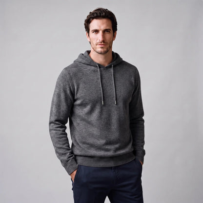 Strick Hoodie Herren | Feinstrick | Kordelzug | Regular Fit