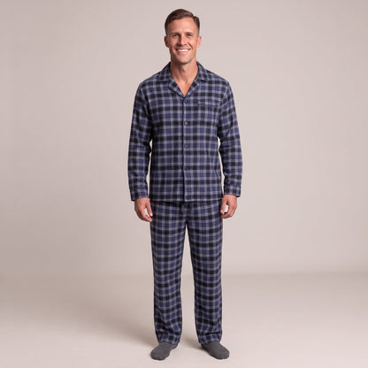 Pyjama Herren aus Flanell | Karomuster | 3 Farben