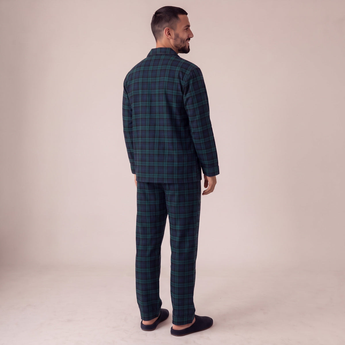 Flanell Schlafanzug Herren | Karomuster | 3 Farben