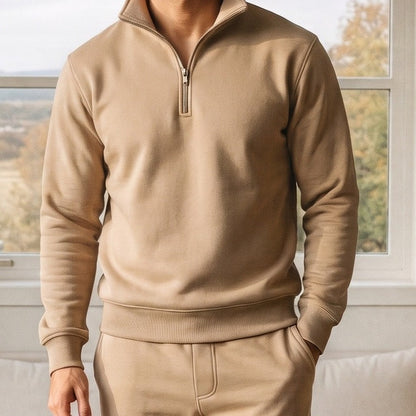 Halfzip Trainingsanzug Herren | Sweatshirt und Jogginghose | 4 Farben