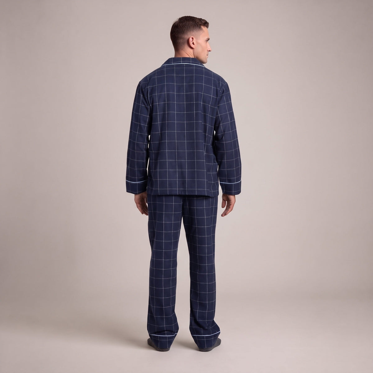 Pyjama Herren aus Flanell | Karomuster | 3 Farben