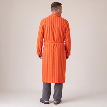 Flanell Morgenmantel Herren | Bindegürtel | 3 Farben