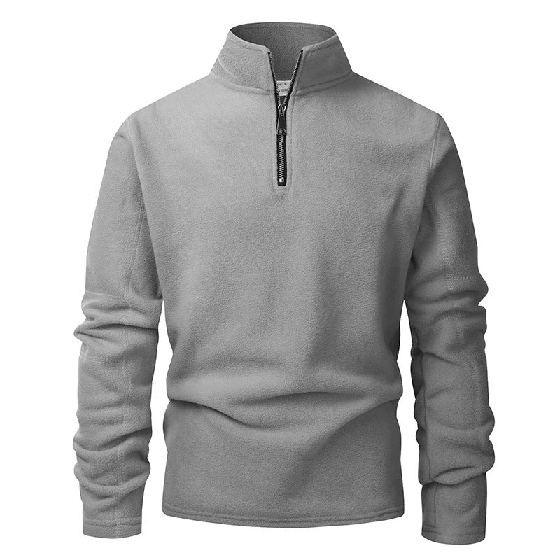 Troyer Herren | Fleece | Halber Reißverschluss | Stehkragen
