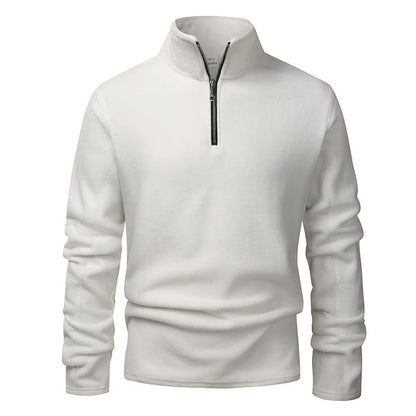 Troyer Herren | Fleece | Halber Reißverschluss | Stehkragen