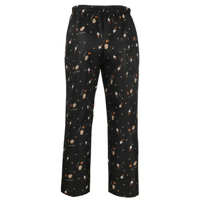 Kochhose Herren | Gummizug | Seitentaschen | Baumwollmischung-Eismotiv-S-Chaps Herrenmode