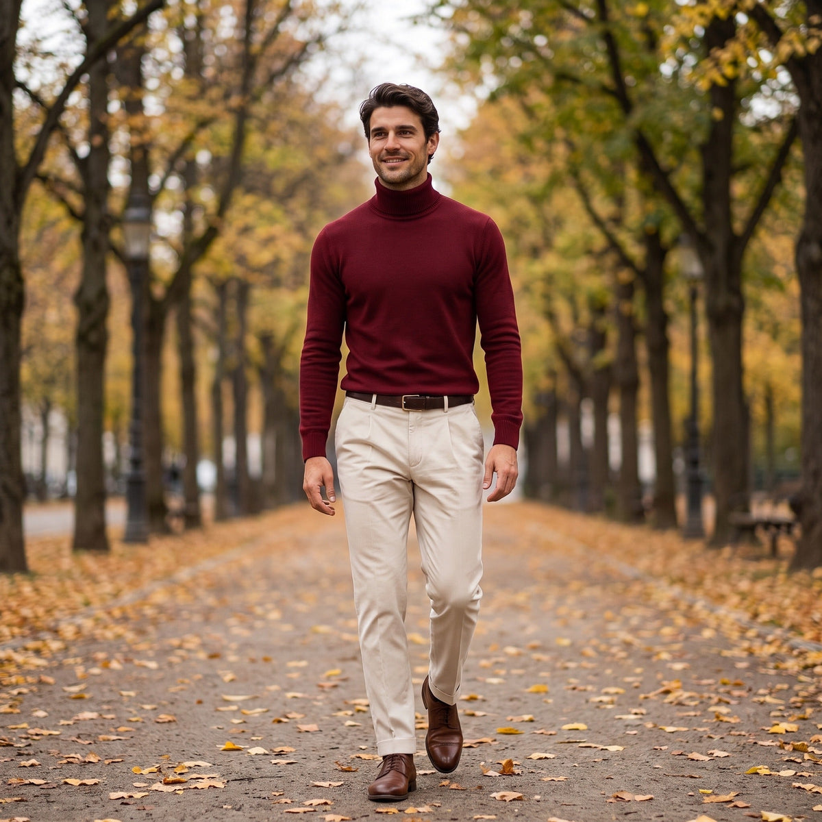 Rolli Herren | Rippkragen | Regular Fit | Feinstrick