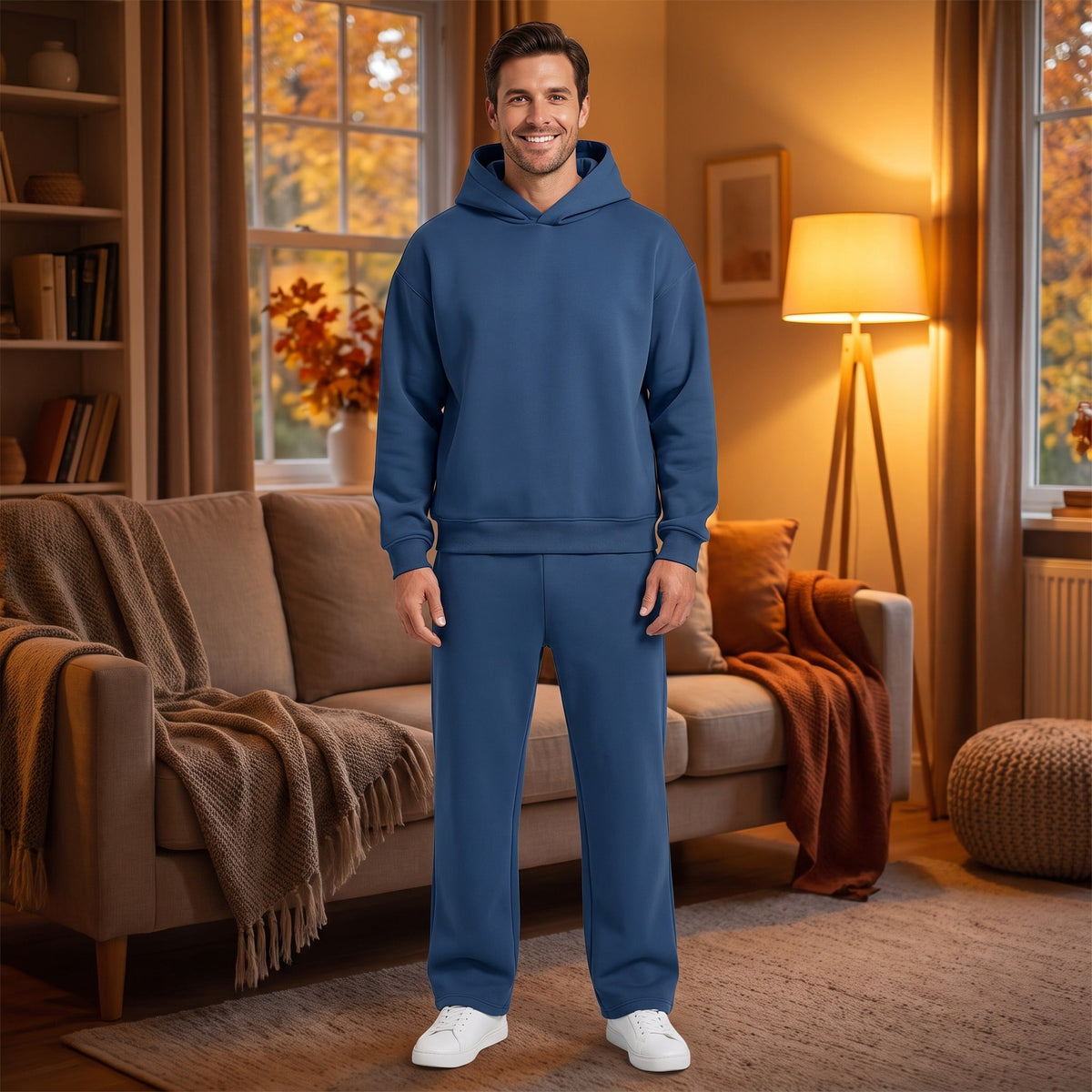 Boxy Jogginganzug Herren | Hoodie und Gerade Jogginghose | 5 Farben-Chaps Herrenmode
