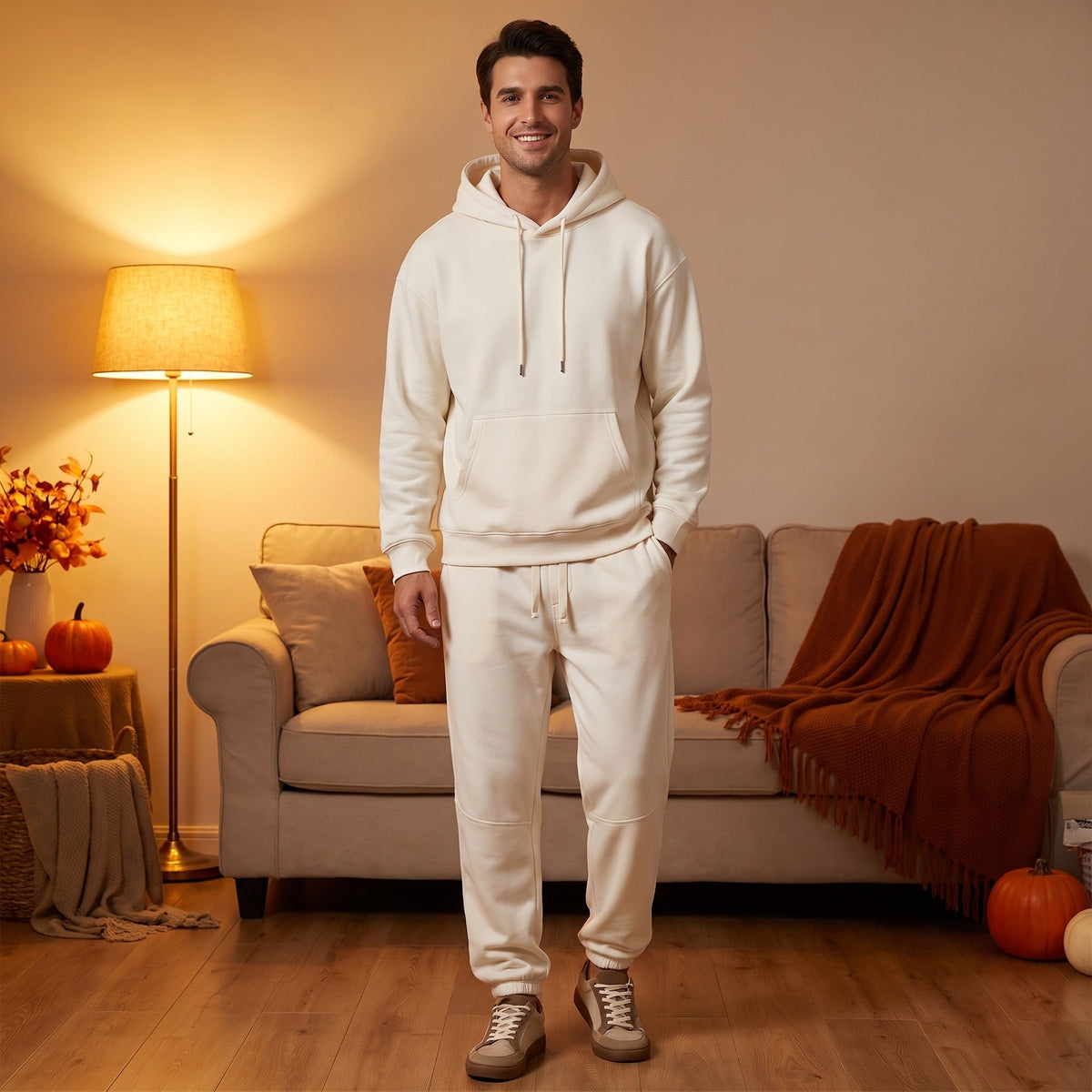 Relaxed Jogginganzug Herren | Hoodie und Jogginghose | 7 Farben-Chaps Herrenmode