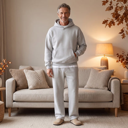 Jogginganzug Herren mit Kängurutasche | Hoodie | Gerade Jogginghose-Chaps Herrenmode