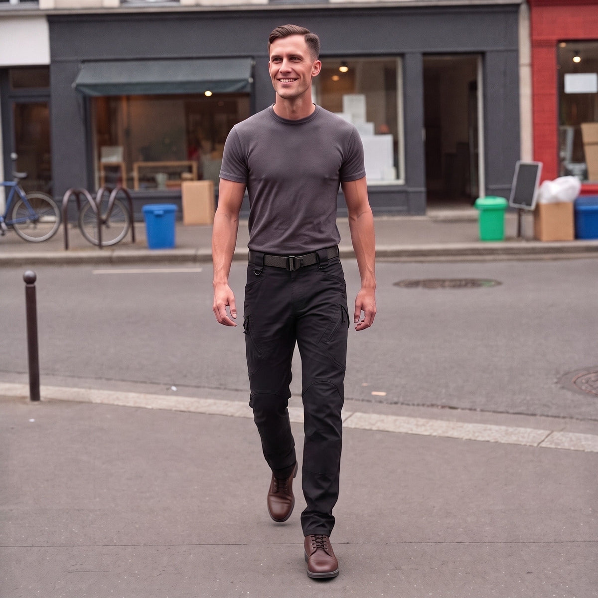 Outdoorhose Herren | Stretch | Canvas | Cargotaschen