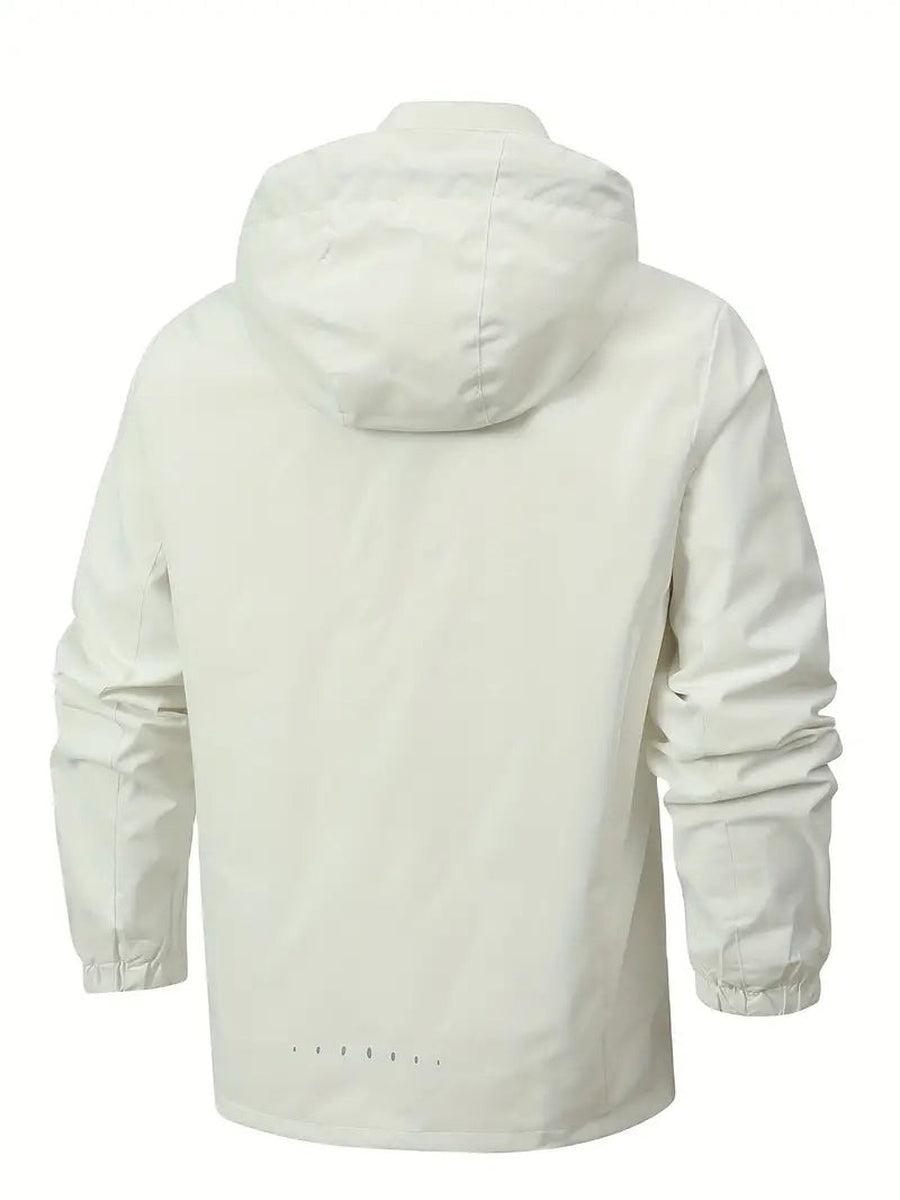 Wollweiße Regenjacke, Rückseite