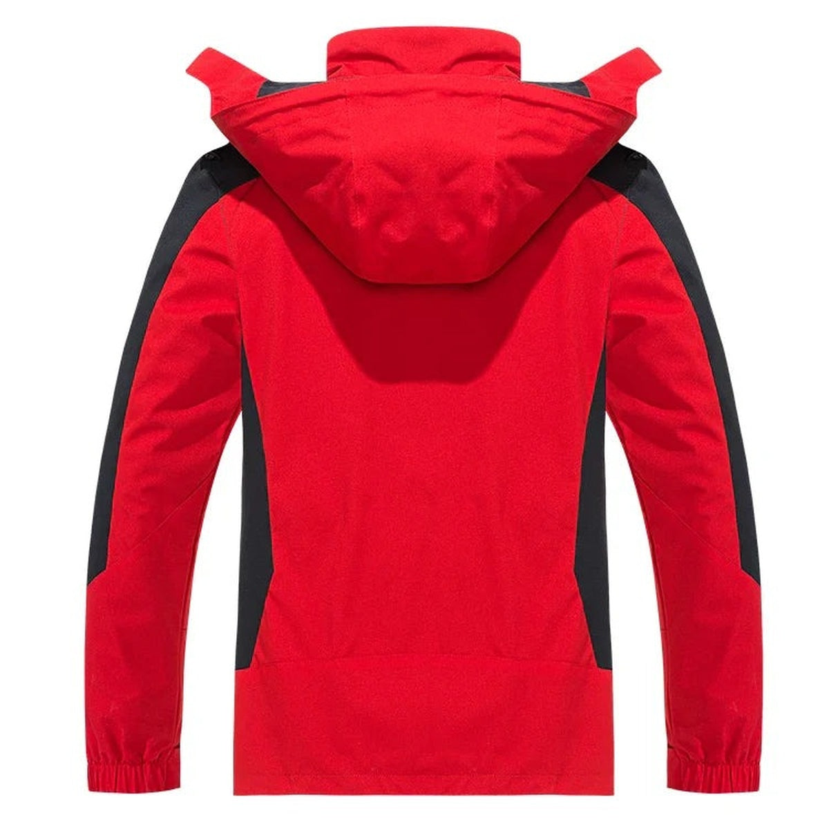 Rote Wanderjacke, Rückseite