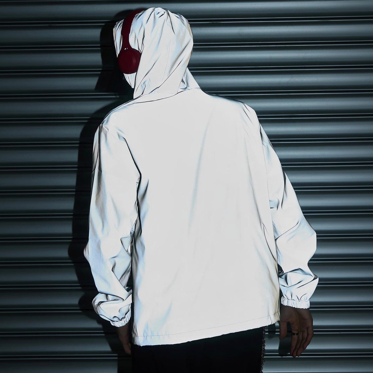 Reflektierende Windjacke Herren | Kapuze | Leicht