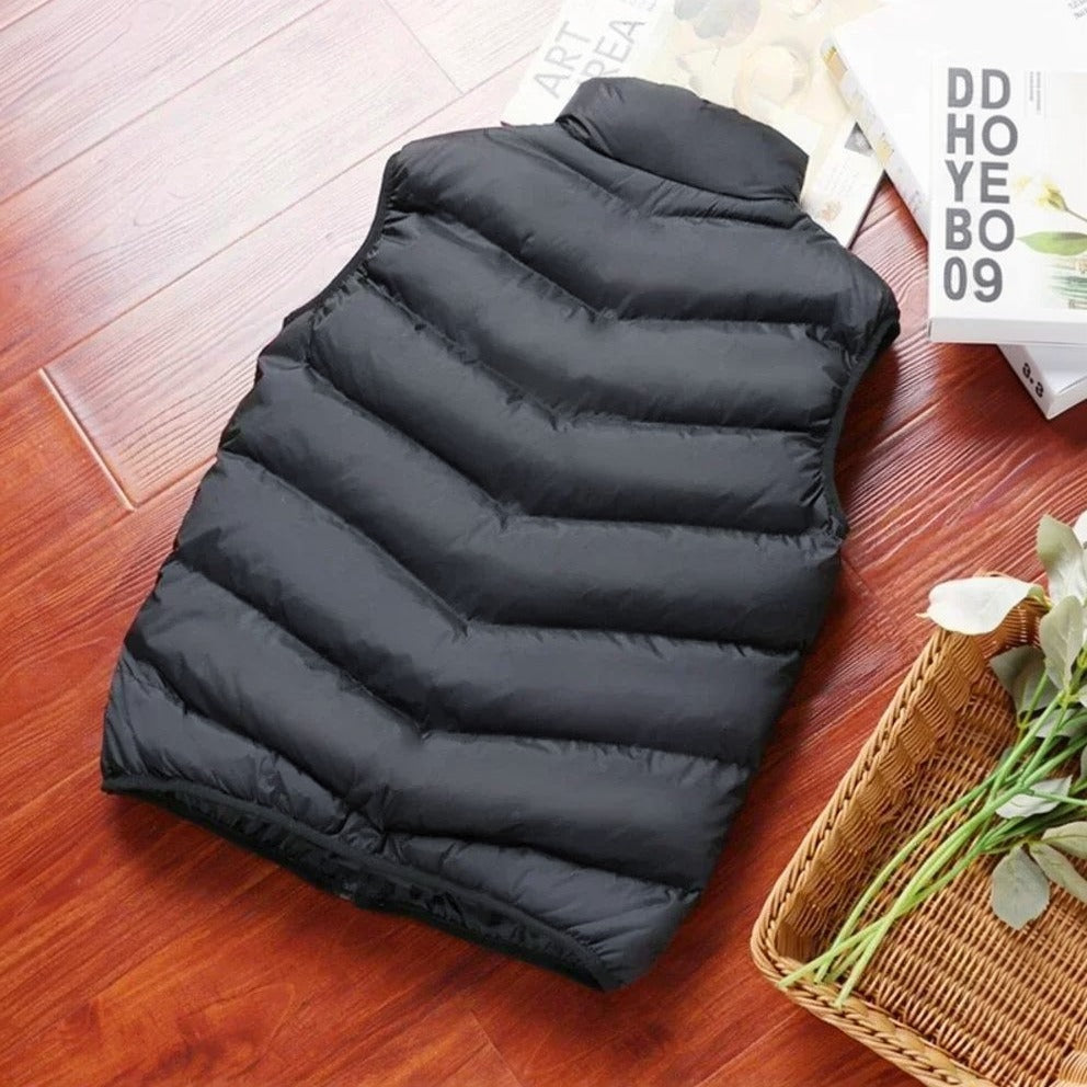 Pufferweste Herren | Gesteppt | Stehkragen | Bis 8XL