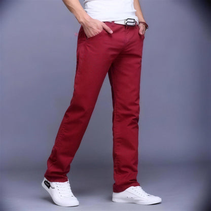 Stretch Chinohose Herren | Baumwolle | Gerades Bein