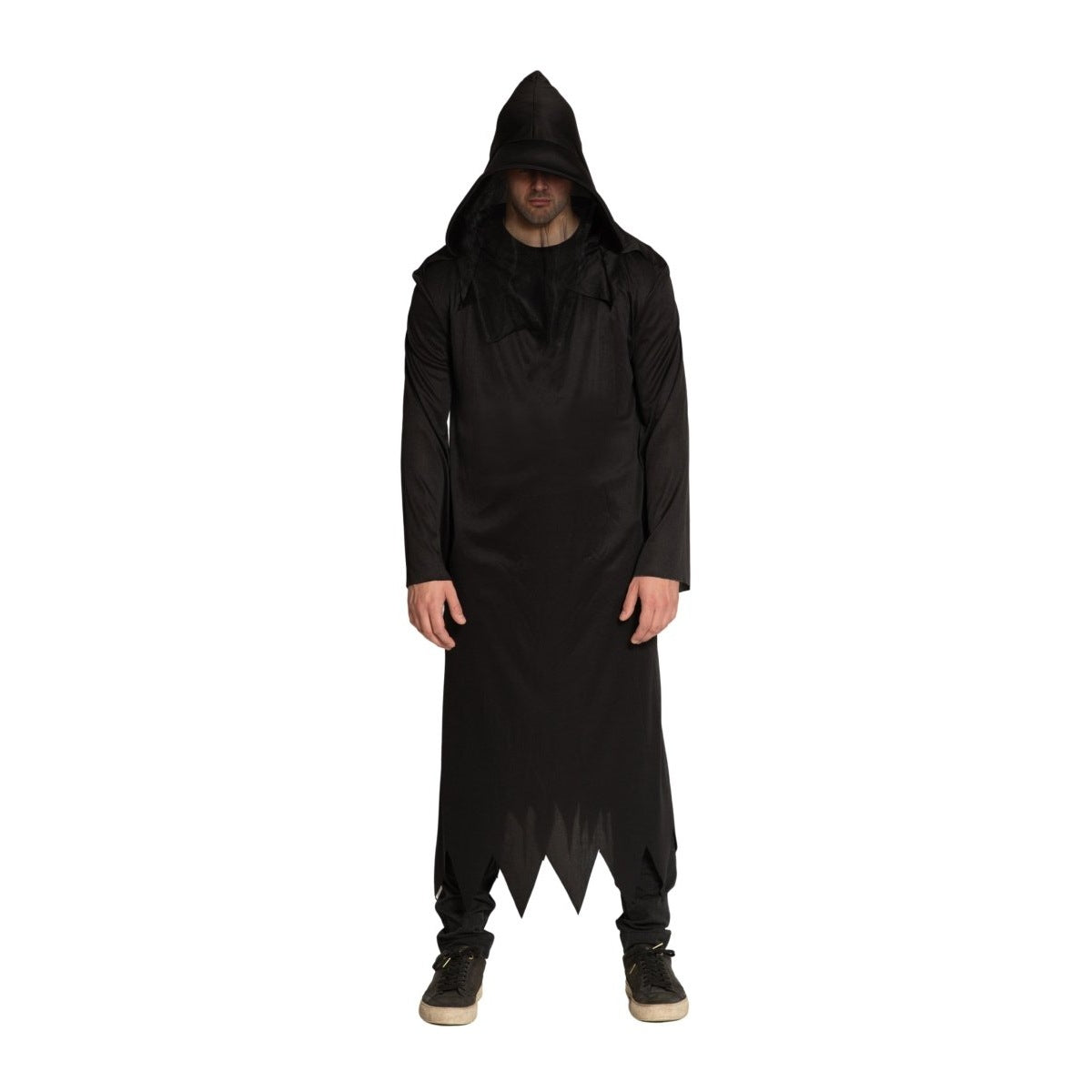 Sensenmann Robe | Kapuze | Gesichtsschleier | Schwarz