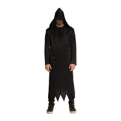 Sensenmann Robe | Kapuze | Gesichtsschleier | Schwarz