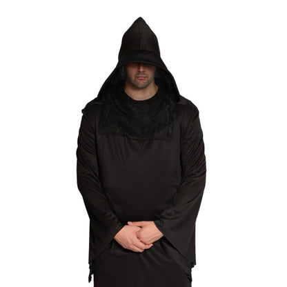 Sensenmann Robe | Kapuze | Gesichtsschleier | Schwarz