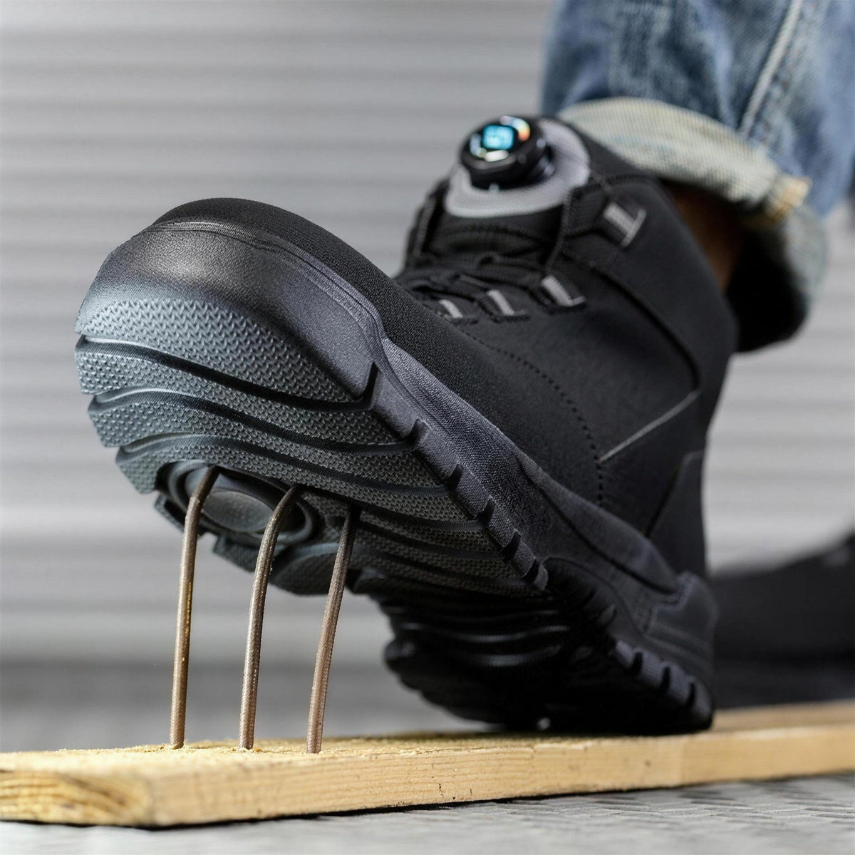 Stahlkappenstiefel Herren | Drehverschluss | Wahlweise Gefüttert