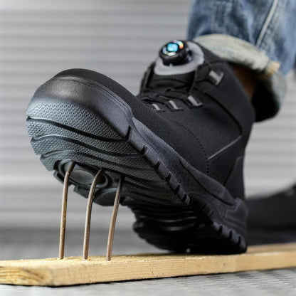 Stahlkappenstiefel Herren | Drehverschluss | Wahlweise Gefüttert