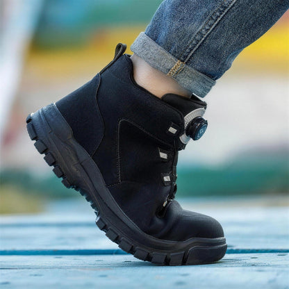 Stahlkappenstiefel Herren | Drehverschluss | Wahlweise Gefüttert