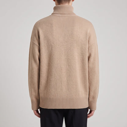 Oversized Rollkragenpullover Herren | Strick | Überschnittene Schultern
