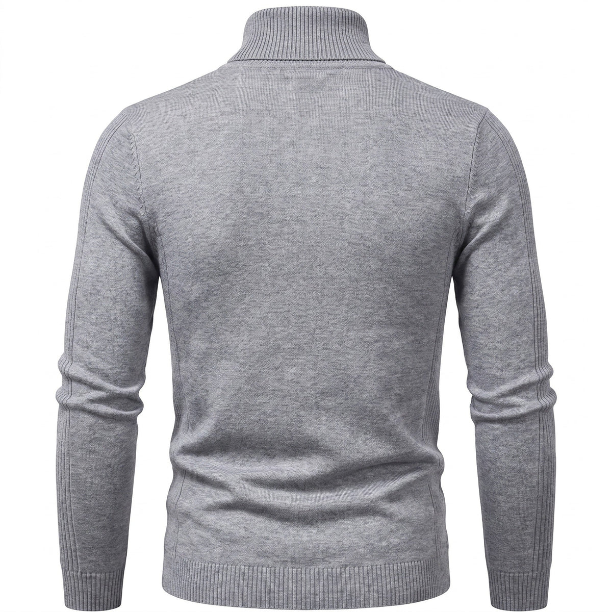 Slim Fit Rollkragenpullover Herren | Feinstrick | Rippkragen