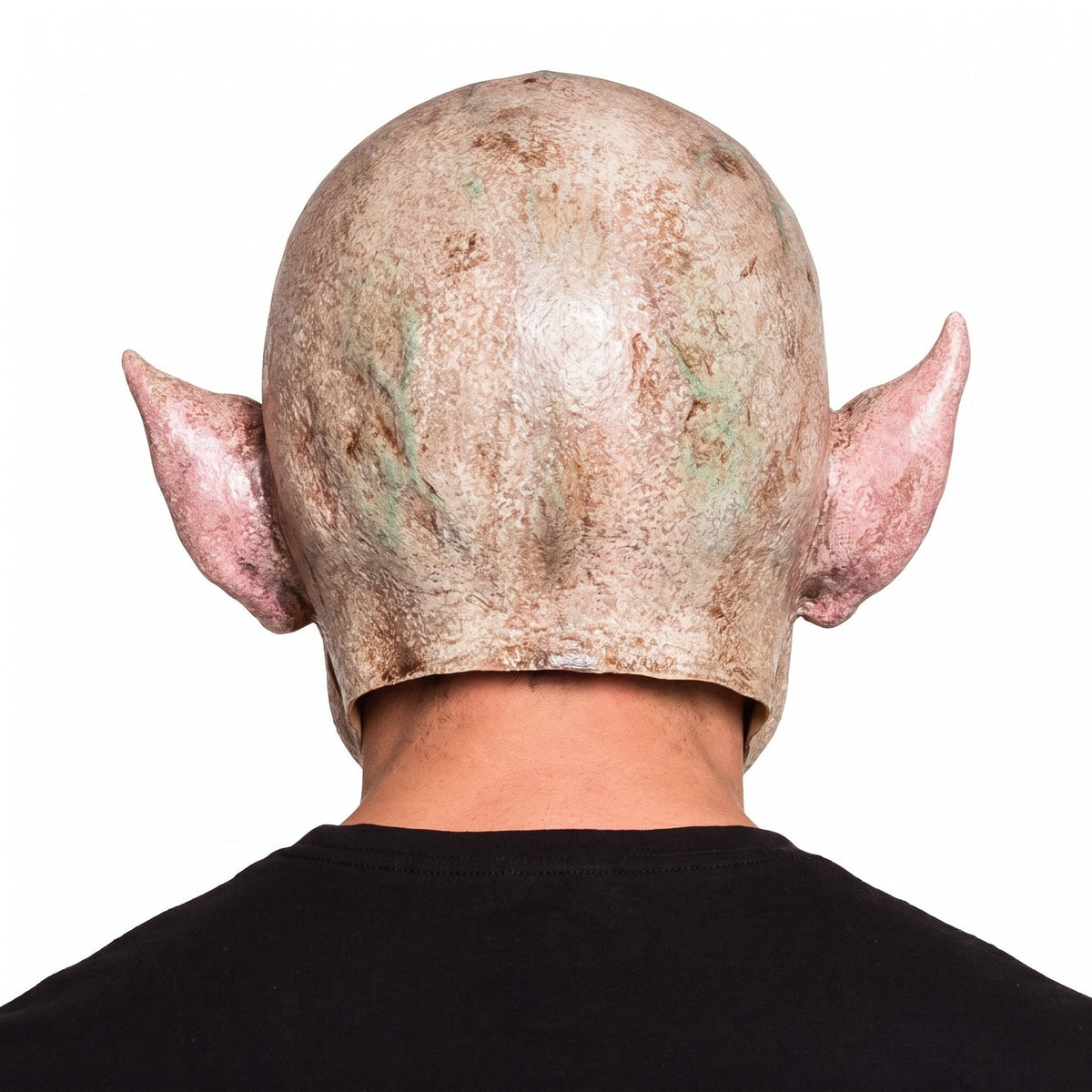 Alien Monster Maske | Latex | Vollkopf | Spitze Ohren | Beige