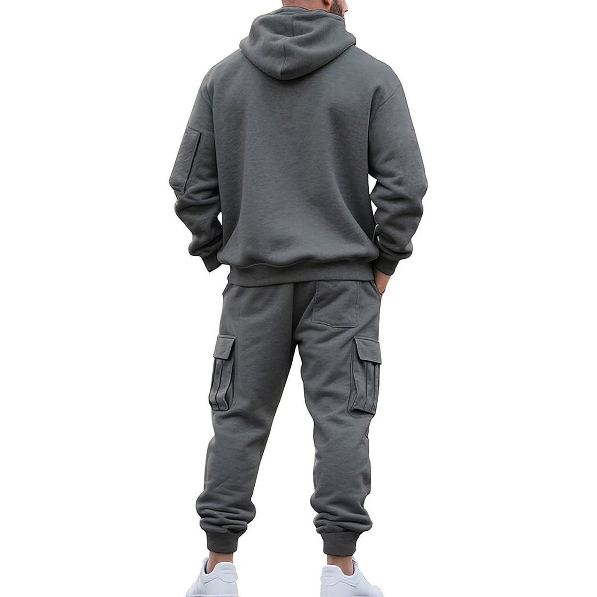 Cargo Jogginganzug Herren | Hoodie mit Reißverschlusstaschen | 6 Farben-Chaps Herrenmode
