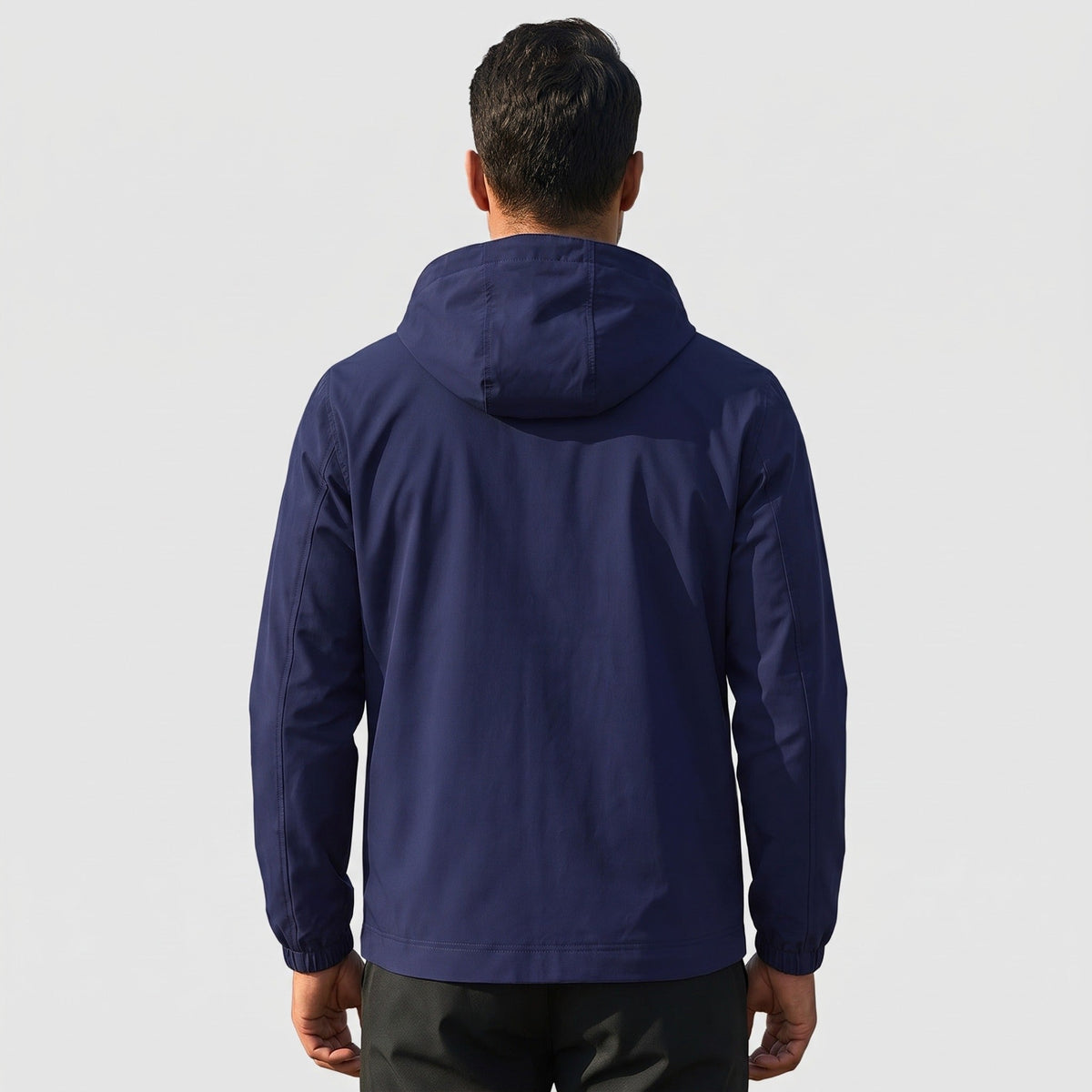 Kurze Regenjacke Herren | Kapuze | Wasserdicht | Brusttasche